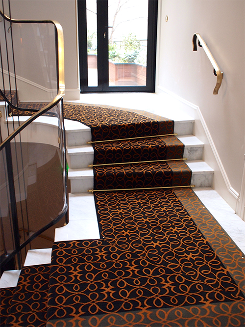 tapis escalier moquette passage paris laine polyamide