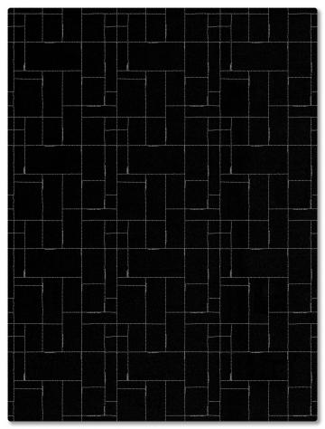 tapis alp_ cadre noir geometrique