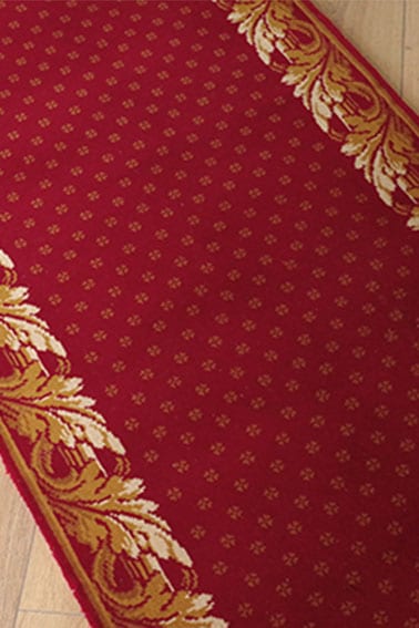 tapis destockage versailles rouge et or
