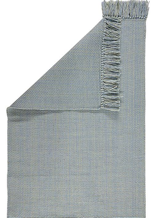 tapis bleu gris