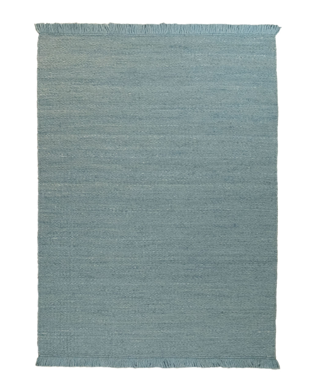 Tapis chambre modèle Nature bleu, tapis uni en fibres naturelles pour chambre