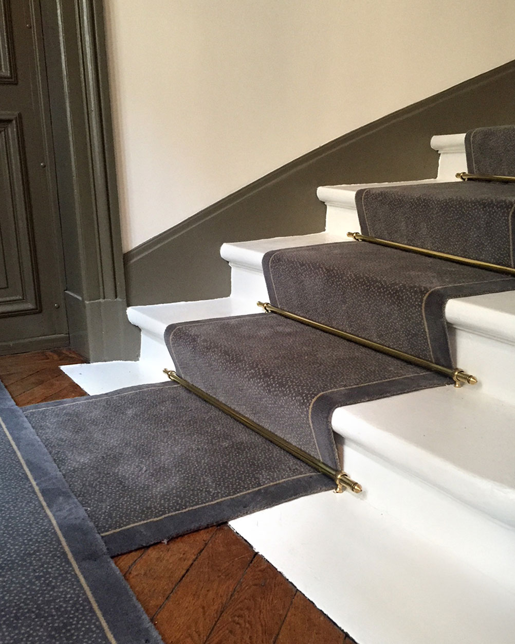 Tapis d’escalier modèle Dune aux tons naturels