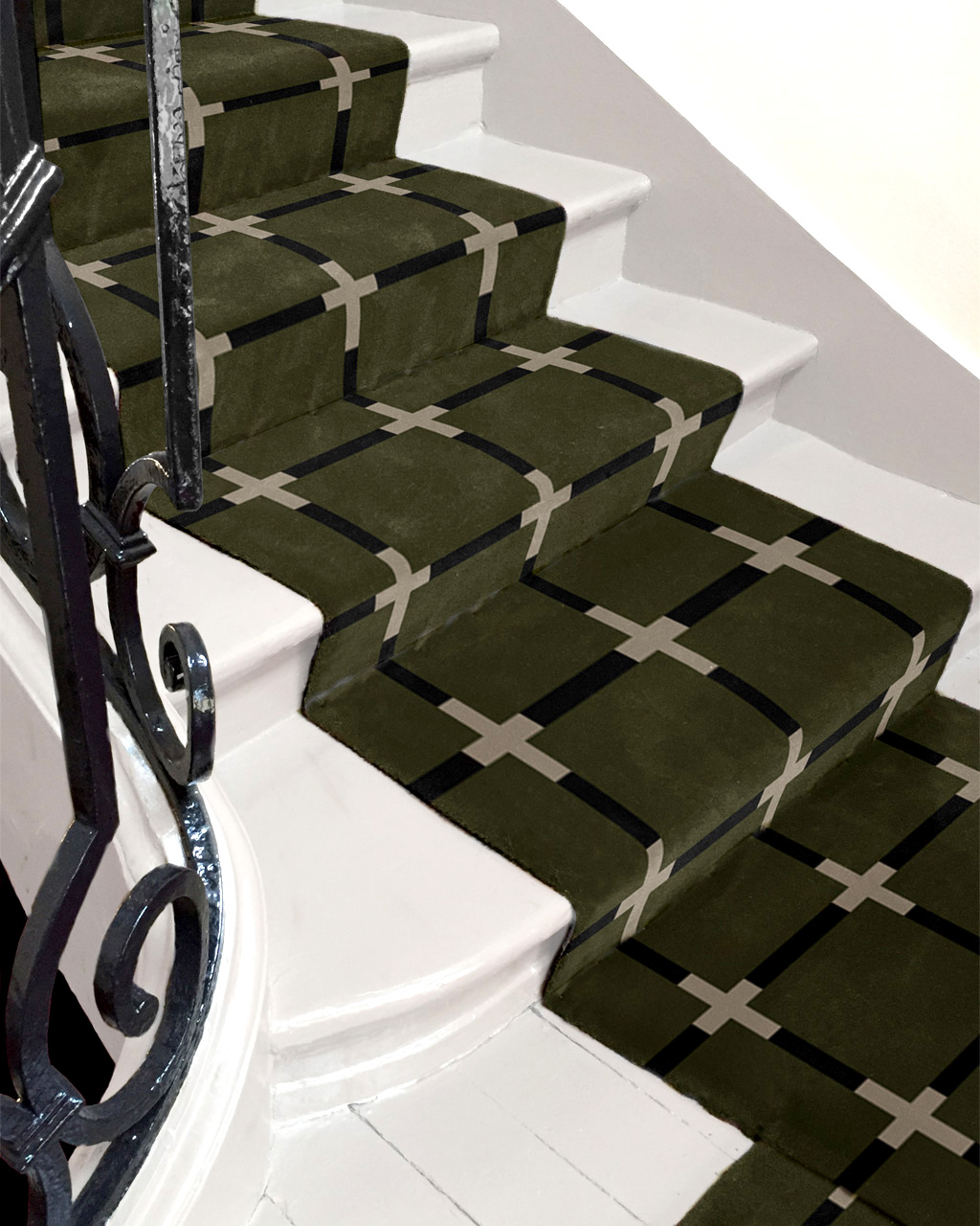 Tapis d’escalier Asta, création graphique par Camille Techer