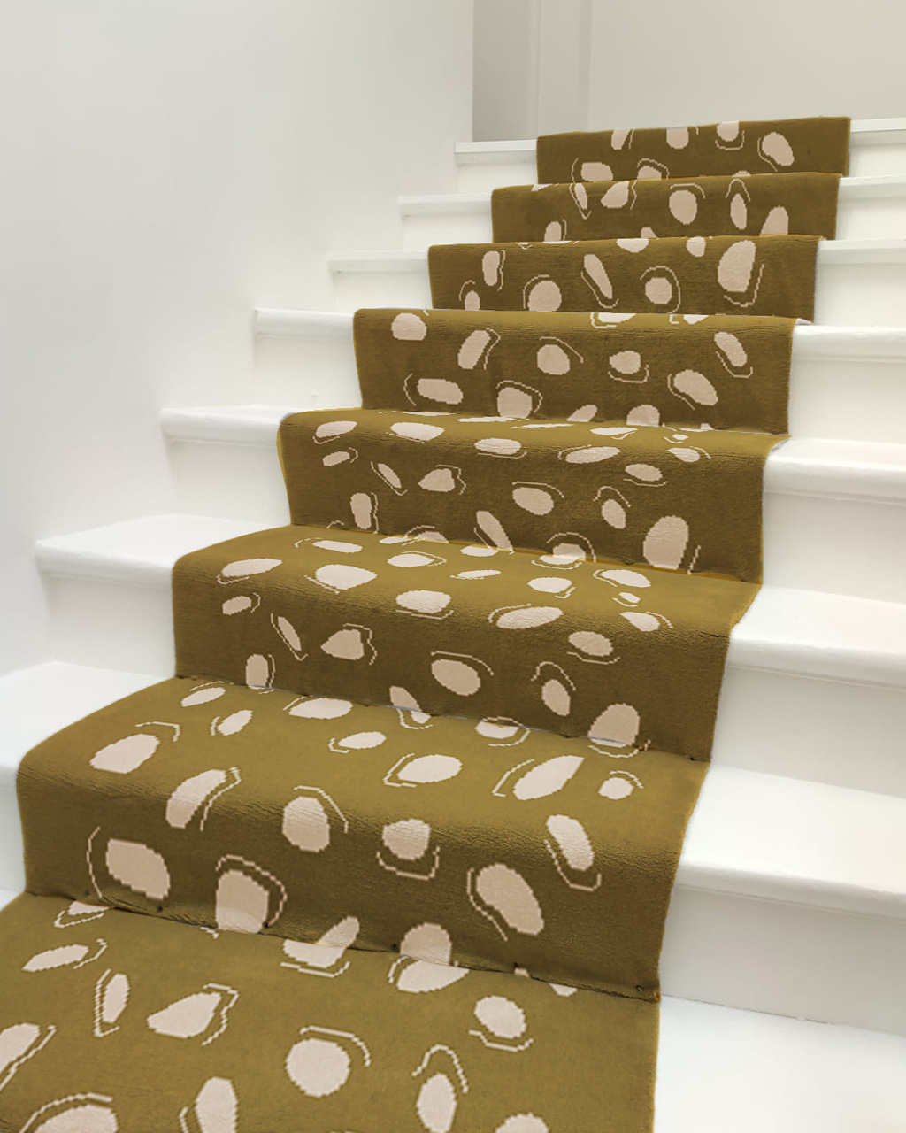 Tapis d’escalier Raphaël, design contemporain par Camille Techer