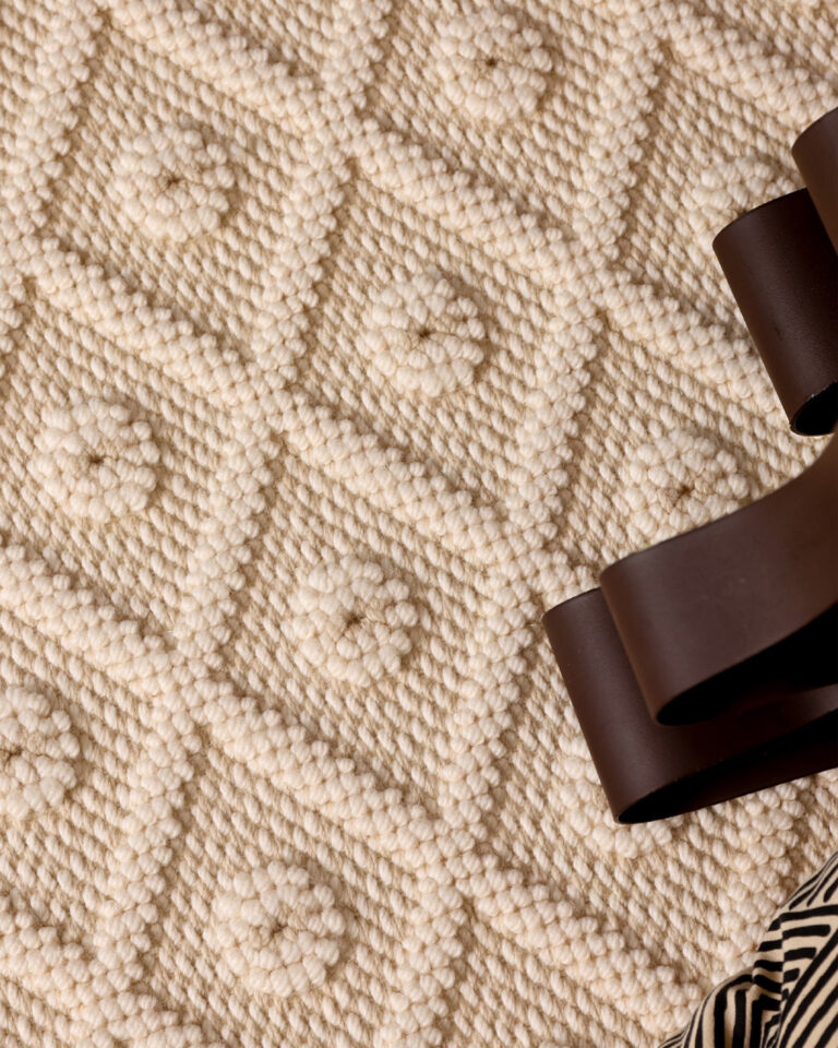 Gros plan sur moquette texturée DMT Lecomte