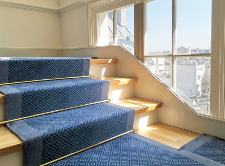 Tapis d’escalier motif losange